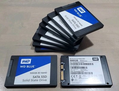 WD Blue 3D NAND 500GB SSD SATA III 2.5' WDS500G2B0A 98%-100% Health Tested!