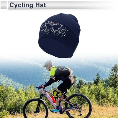 Cycling Hat Warm Comfortable and Breathable  Point Drill Navy 22x20cm