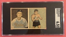 1951 Berk Ross Doubles #3-10 Ken Heintzelman, #3-12 Jake LaMotta SGC 6.5 EX-NM+