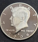 2008-S SILVER PROOF KENNEDY HALF From Proof Set