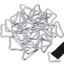 30 Pcs Triangle Buckle Adjuster Ring Trampoline Replacement Connector