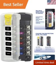 100 Amp Fuse Block with Insulating Cover - 6 Circuit Power Distribution Solution