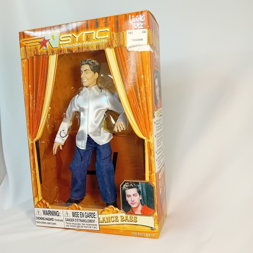 BNIB SEALED Vintage 2000 Y2K NSYNC Lance Bass Collectible Marionette Doll Stage - Picture 3 of 16