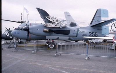 Kodachrome Dia 4X-JYN/255/0702 S-2UP Argentinian Navy Paris Airshow 1993 (D11)