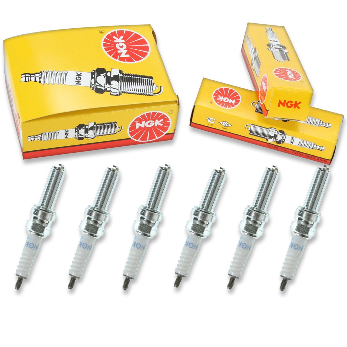 6pcs NGK 95627 Standard LMAR8G Motorcycle Spark Plug Tune Up Kit Set yx
