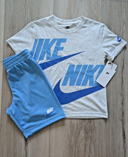NWT Nike Boys T-shirt  Short Outfit 2-Piece Set Blue - Size 6