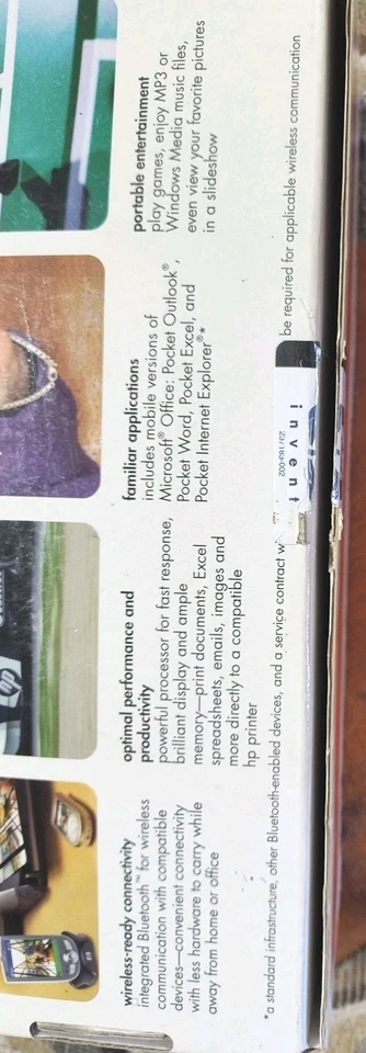 hp iPAQ Pocket PC h1940 Samsung Processor Bluetooth 64MB RAM 3.5" Displ Complete - Image 4 of 4