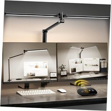 LED Desk Lamp for Home Office, Eye Caring Architect Desk Light with Black