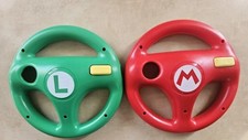 Mario Kart Nintendo Wii Steering Wheel Super Mario  Luigi Original Set Hori