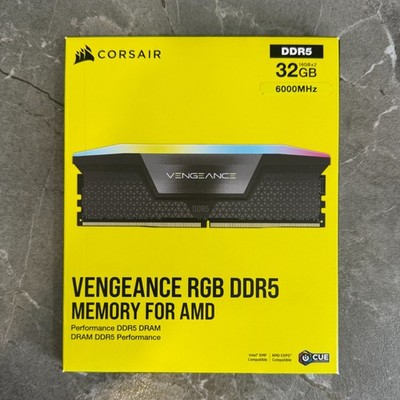 CORSAIR VENGEANCE RGB DDR5 RAM 32GB (2x16GB) 6000MHz | CMH32GX5M2E6000Z36