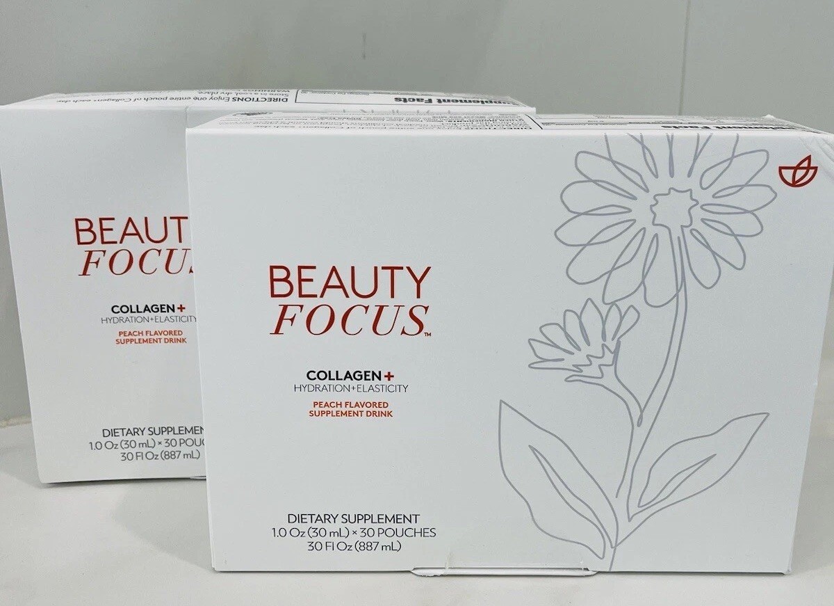 2 X Nu Skin Beauty Focus Collagen Plus Peach | Nuskin Liquid 