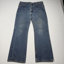 Vintage Levis 517 Jeans Mens 36x30 Blue Bootcut Denim Medium Wash Made USA 90s