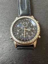 Accurist WR50 Blue Dial Chronograph Alarm Calendar Wristwatch