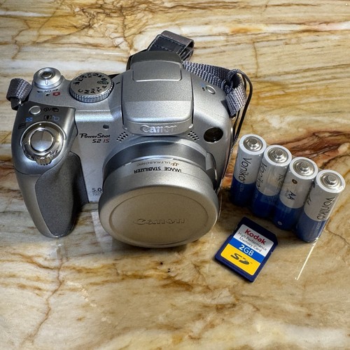 Canon PowerShot S2 IS Digital Camera Ultrasonic Zoom Lens Silver Tested Works - Picture 2 of 21