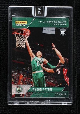 2017-18 Panini Instant Green 6/10 Jayson Tatum #22 Rookie RC ez6