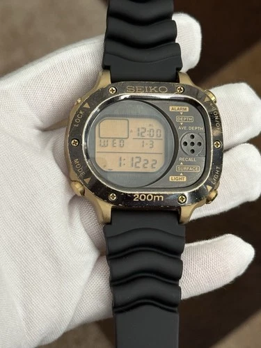 Rare Vintage Seiko Scuba Master M725-5A00 Men’s Digital Diver Sports Watch JDM