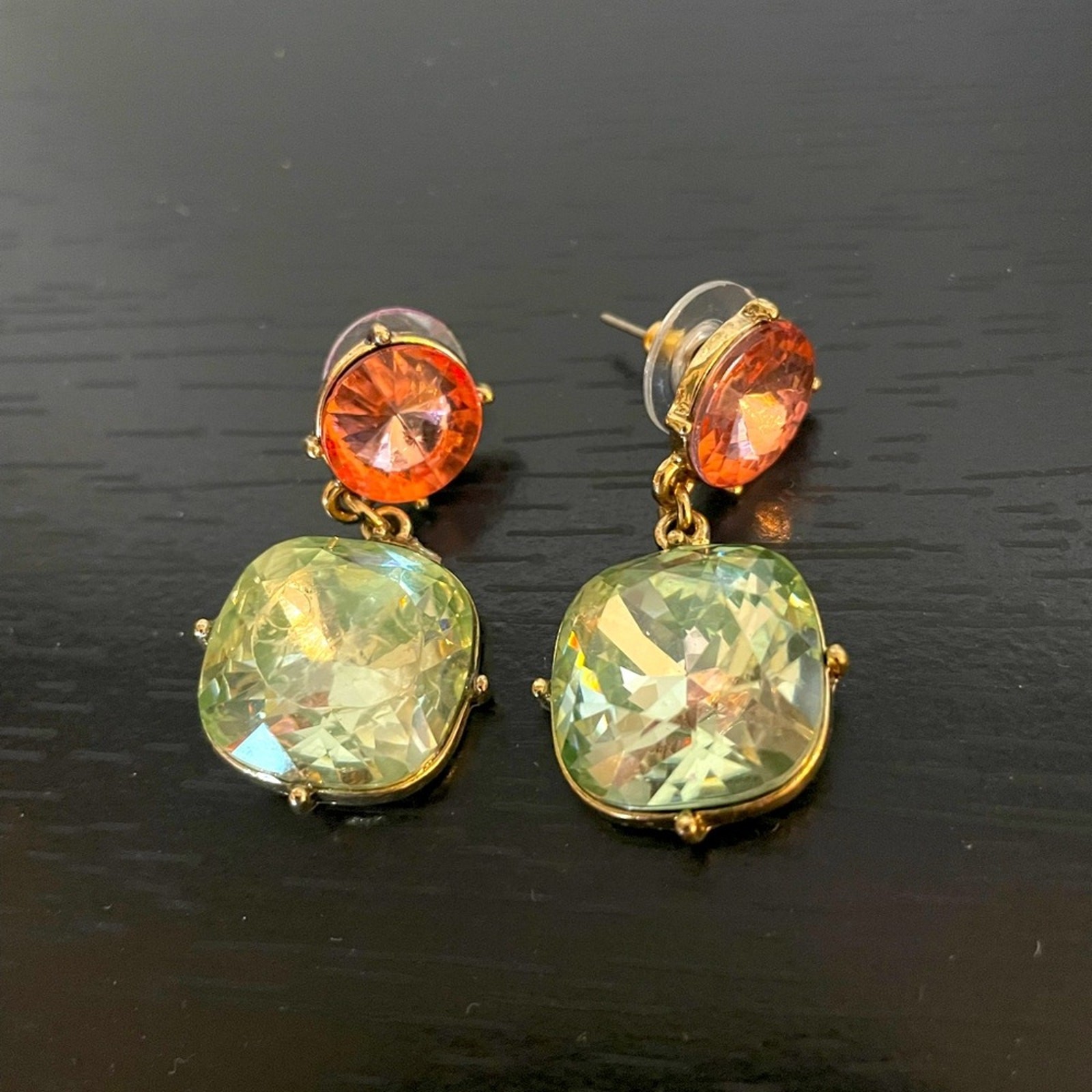 Multi colored dangle pendant earrings - image 1