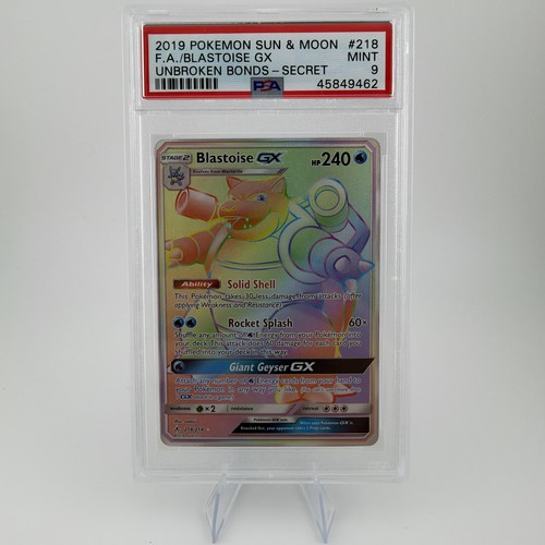 Blastoise-GX graded PSA 9 for sale on eBay