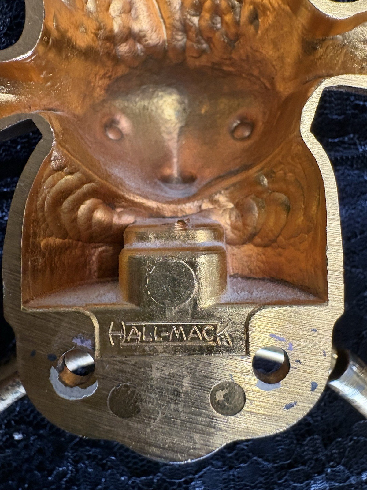 Vintage  MCM Fish Koi Towel Holders Marked Hall-Mack