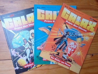 GALAX   Prinz der Sterne * Band 1 + 2 + 3 * Bastei * Science Fiction Comic