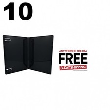 10 Black Glossy Storage Cases 14mm for Rubber Stamps  1-3 DAY