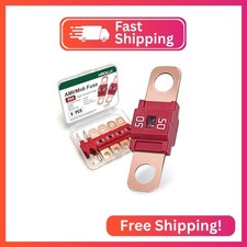 AMI/Midi Car Fuses 50 Amp High Current Fuse, Bolt-on Fuse for Cars, Buses, RVs,
