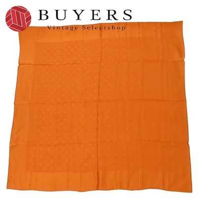 Louis Vuitton Carré Monaco スカーフ Orange Used Louis Vuitton Scarf Carre Monaco Silk Orange Accessory
