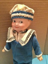 Antique 8 German bisque Armand Marseille # 254 Googly eye Doll