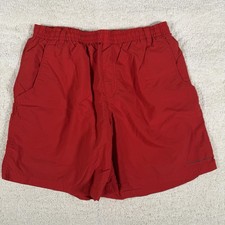 Columbia PFG Shorts Red Omni-Shade Fishing Swim Trunks Mesh Lined Boys Size XL