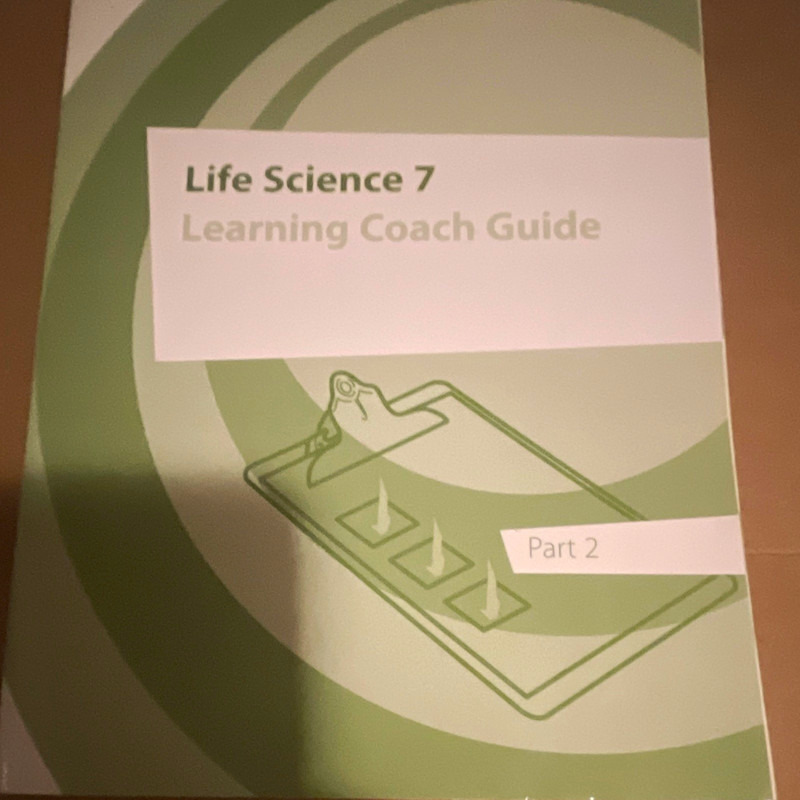 K12 Life Science 7 Learning Coach Guide Part 2 English Middle School Science