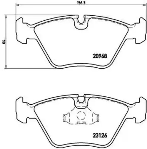 Brake Pads Set fits JAGUAR XJ X308, XJ40 3.2 Front 90 to 03 Brembo JLM001829 New - Image 24