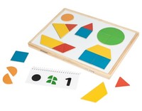 Playtive Holzspiel Nach Montessori-Art Magnetformspiel 24 Teilig Ab 1 Jahr