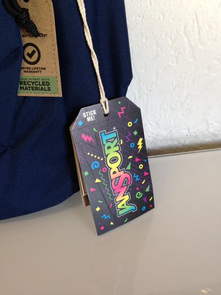 JanSport SuperBreak 背包 26L 升 - 海军蓝 — 第 4/4 张图片