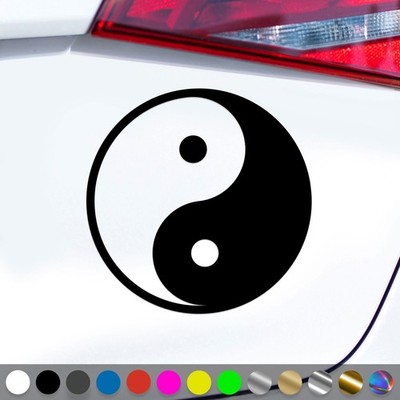 Yin und Yang Aufkleber Jing und Jang Taiji Zeichen Dao Sticker Auto Geschenkidee
