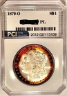1879-O Semi Key Date Gem BU PL Proof-like Album Rainbow Toned Morgan Dollar