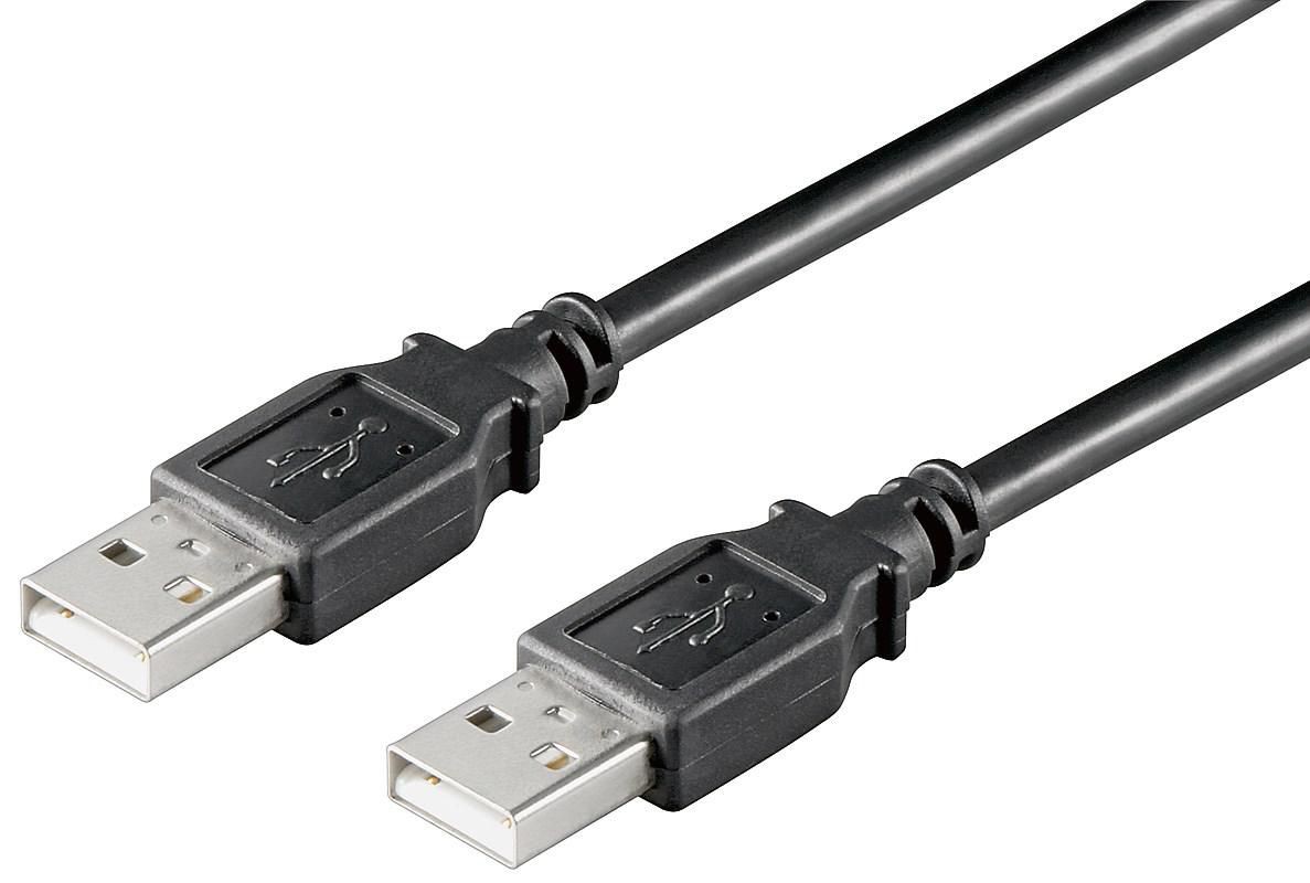 MicroConnect USBAA01B USB2.0 A-A 0.1m M-M. Black