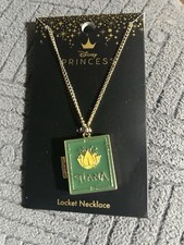 Disney The Princess And The Frog Tiana Storybook Locket Necklace New