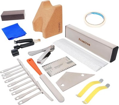 Frautron Guitar Setup Tool Kit, Luthier Repair Fret Leveling Kit,... 