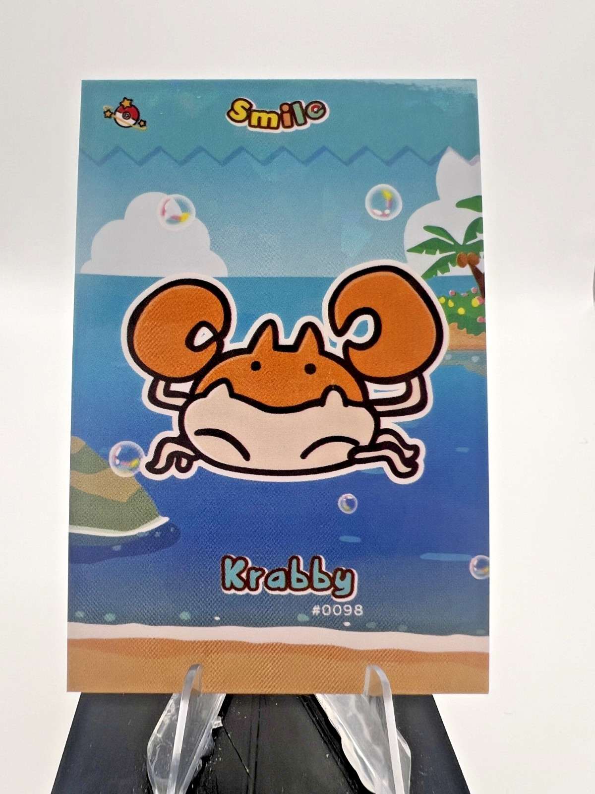 Krabby #98 - Cracked Ice Holo - Smile Card Database- Pokemon