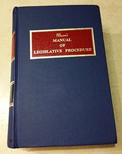 MASON'S MANUAL OF LEGISLATIVE PROCEDURE By Paul Mason - Hardcover **Excellent**