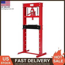 20 Ton Hydraulic Press Benchtop Shop Press H-Frame Garage Floor Press w/Plates