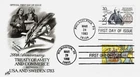 US-Sweden Treaty #2036 FDC w/C-117 FD Cancel Artcraft Cachet M5117