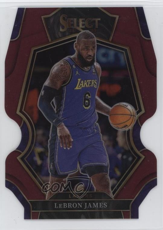 2022 Panini Select Premier Level Maroon Prizm Die-Cut 145/175 LeBron James 1qp0