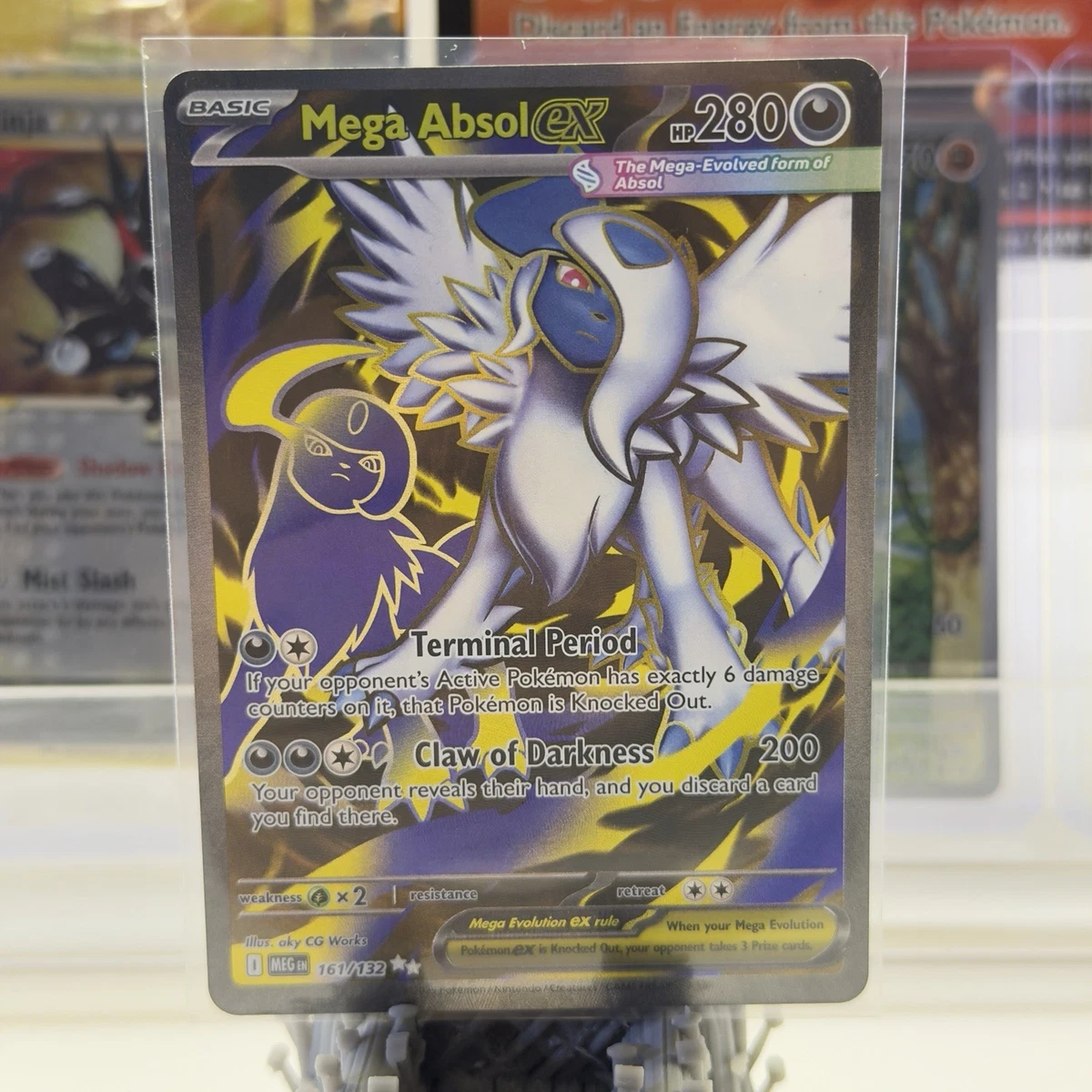 most collectable pokemon cards Pokémon TCG Mega Absol EX 086/132 Double Rare Mega Evolution – Icons of  Sport main image 0