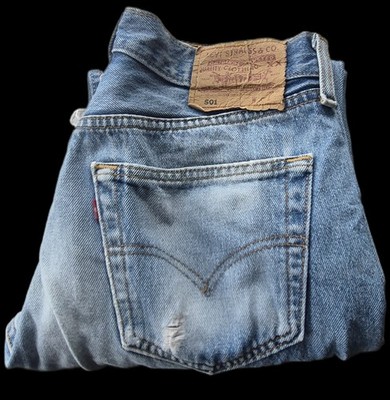 Levi's 501 Jeans Hose Vintage Ripped Cut Off-W32/L32-BItte maße beachten-