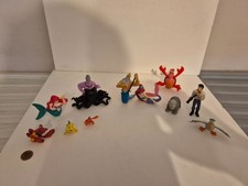 Disney Little Mermaid Figure Bundle x11, PVC, Ariel, Max Dog, Flounder, Ursula