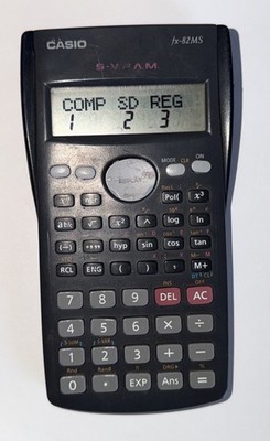 Casio Scientific Calculator S-VPAM FX-82MS Used NO COVER Tested And Works