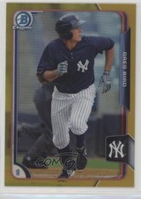 2015 Bowman Chrome Prospects Gold Refractor 8/50 Greg Bird #BCP74 2f9
