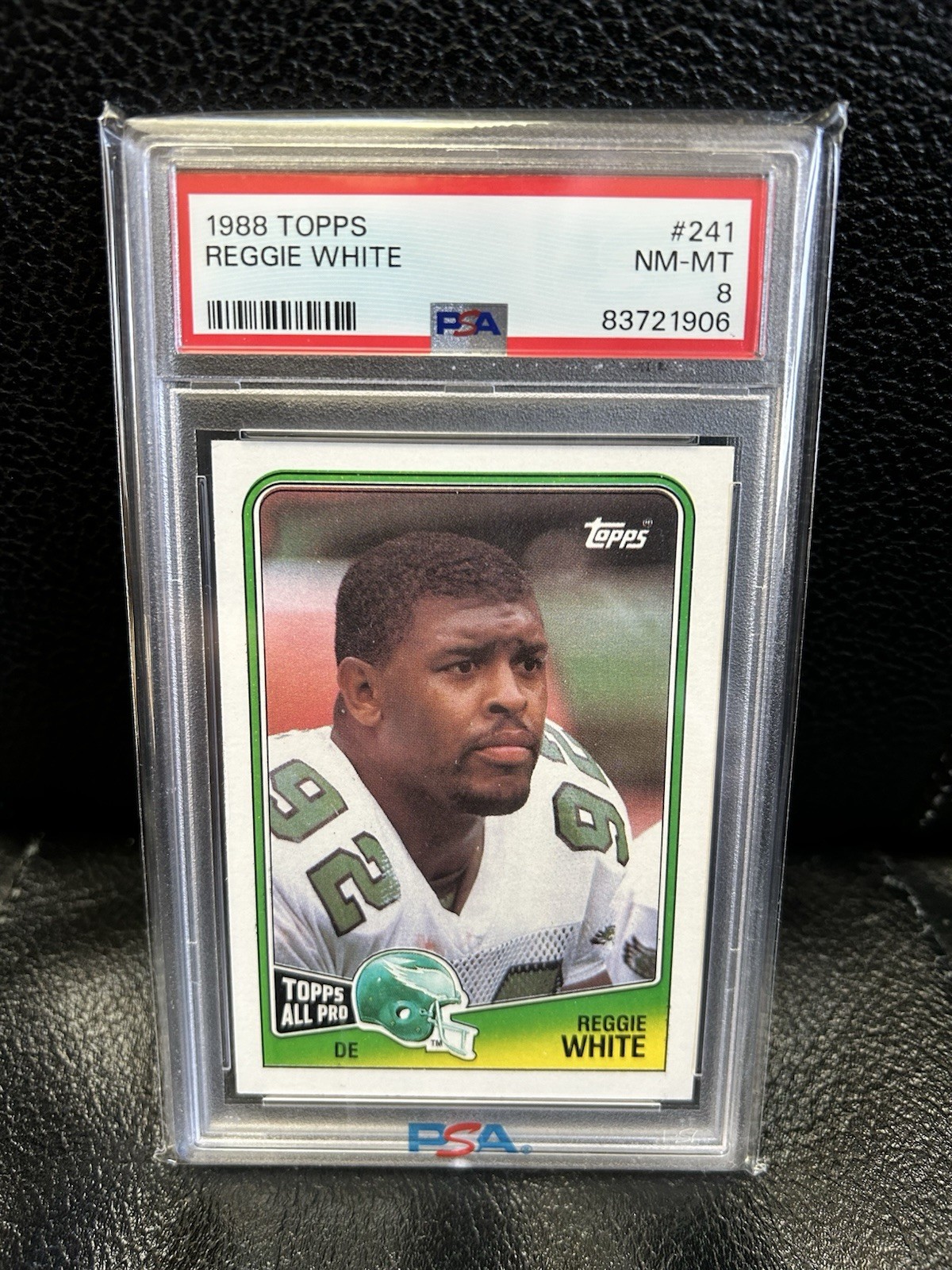 1988 TOPPS #241 REGGIE WHITE PSA 8