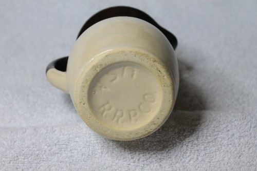 RRP Co. Roseville Ohio USA Stoneware Pottery Pitcher Brown Creamer 121-J 1qt - Picture 5 of 6